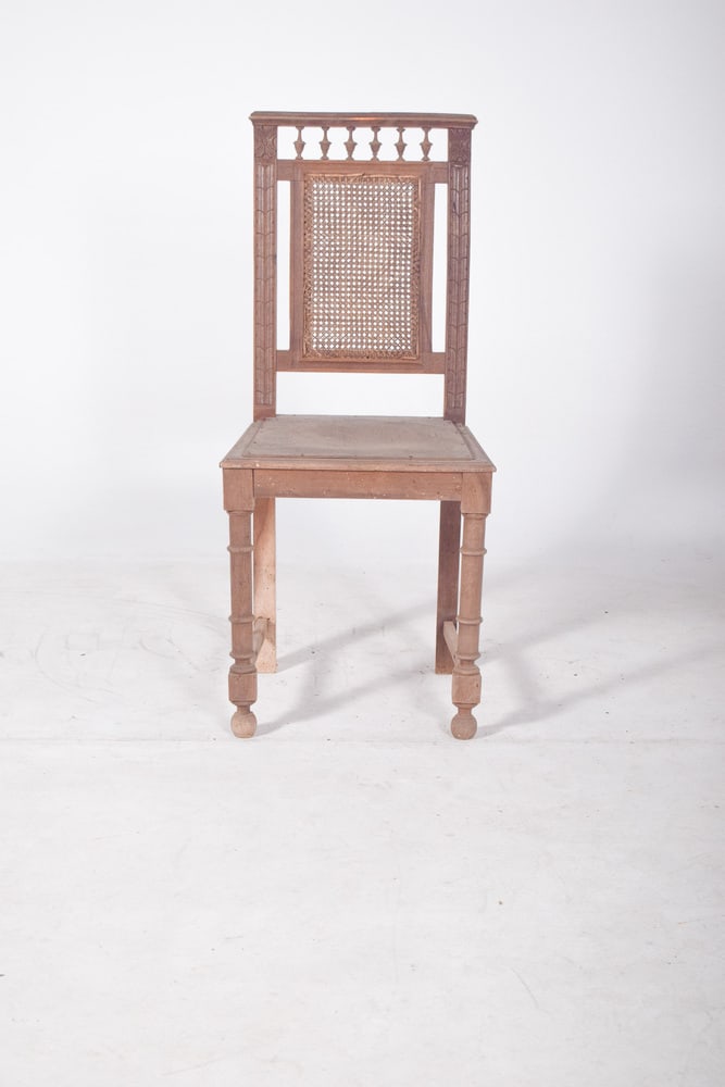 Dining Chair with Cane Backrest, 1890 - 9