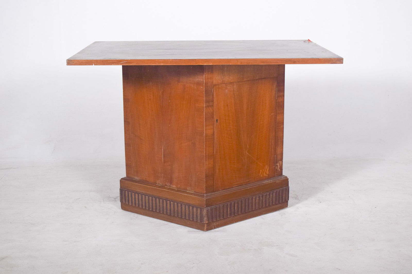 Vintage European Table with Base Unit and Door, 1950s - 2