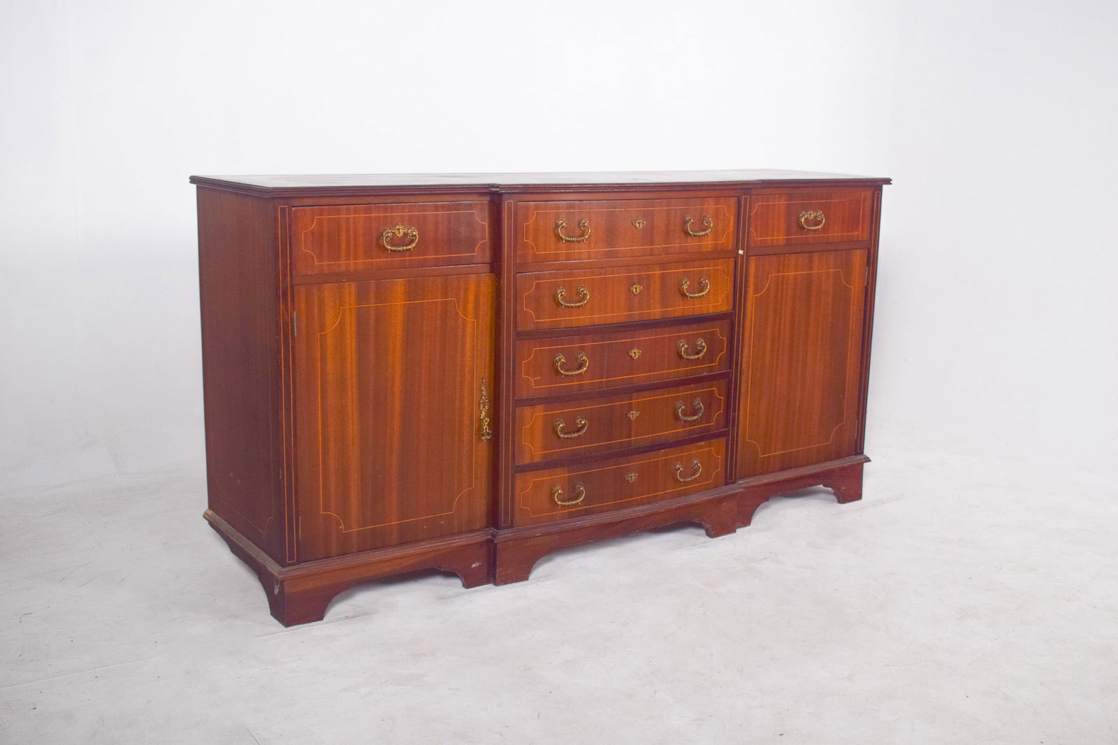 Vintage English Sideboard with Marquetry Work, 1920s - 3