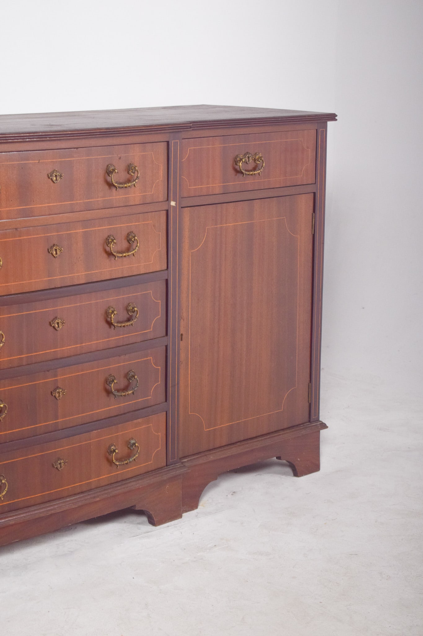 Vintage English Sideboard with Marquetry Work, 1920s - 5