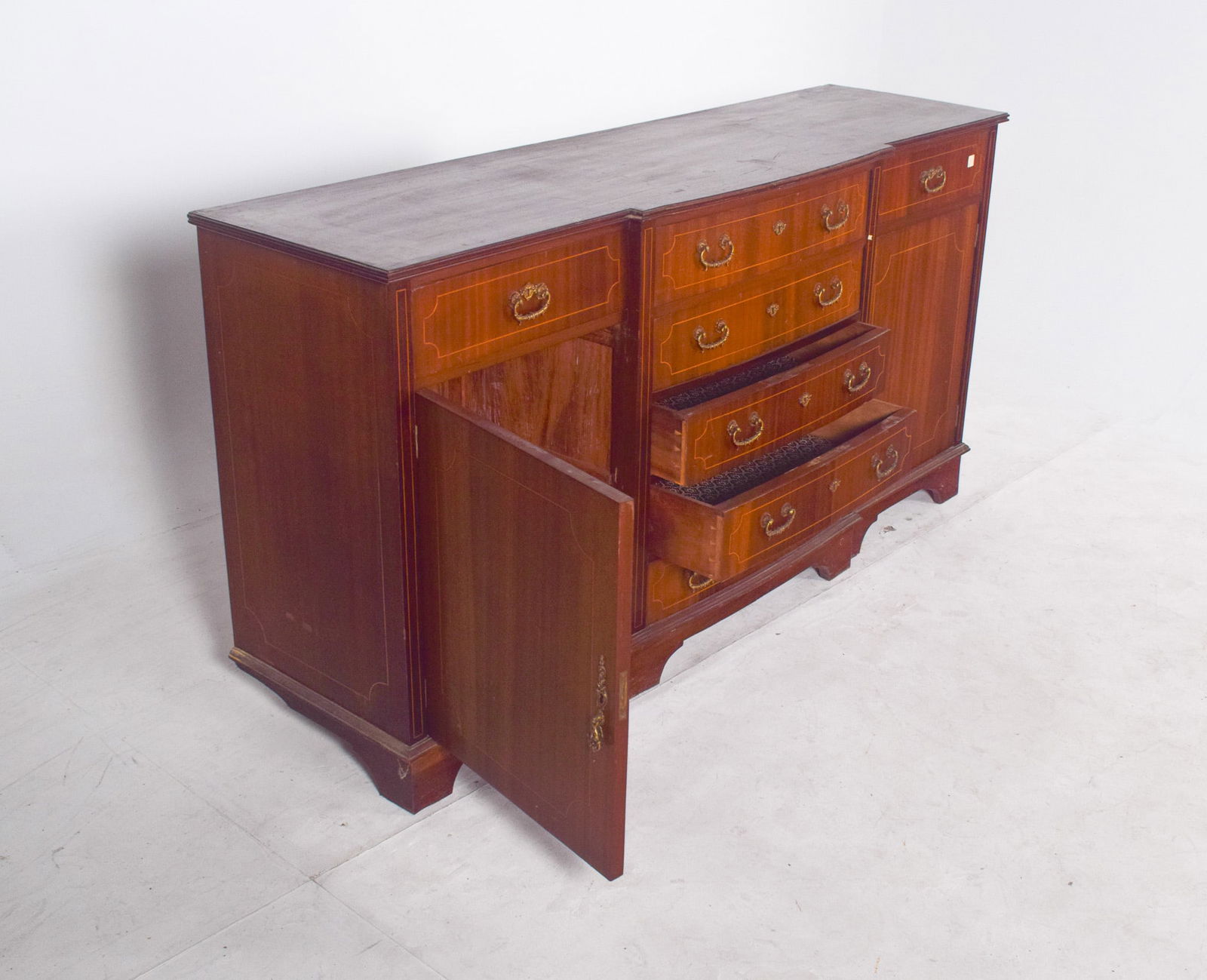 Vintage English Sideboard with Marquetry Work, 1920s - 7