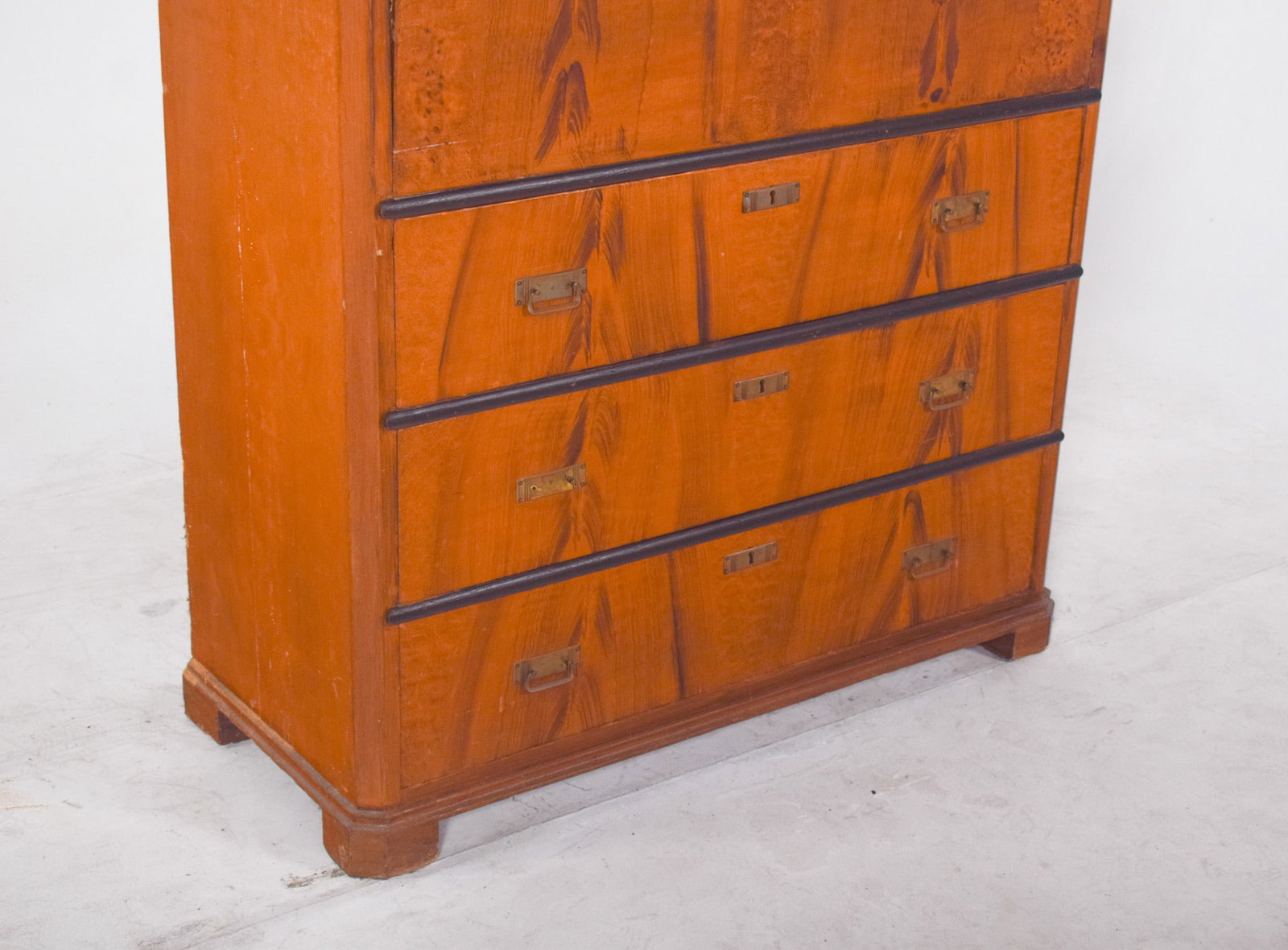 Vintage Abattant Cabinet with Three Drawers, 1920s - 11