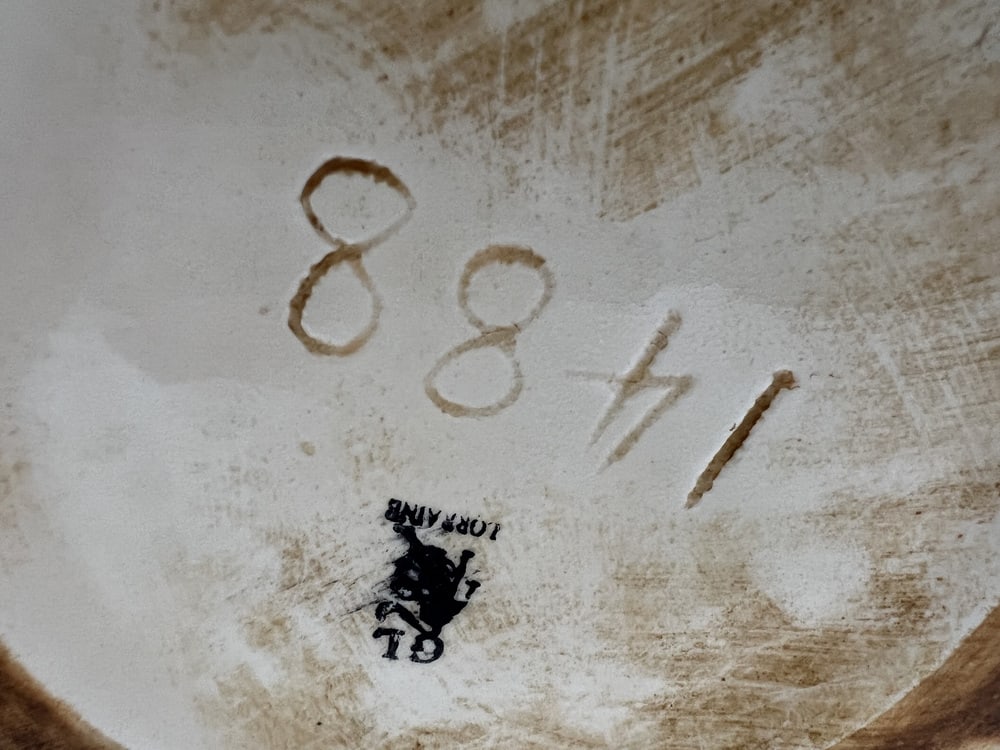 Barbotine Vase with Female Figure from GL Lorraine - 10