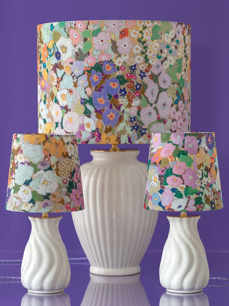 House of Hackney Floral Lampshade Table Lamp by Delft - 13
