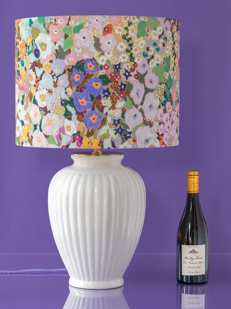 House of Hackney Floral Lampshade Table Lamp by Delft - 2