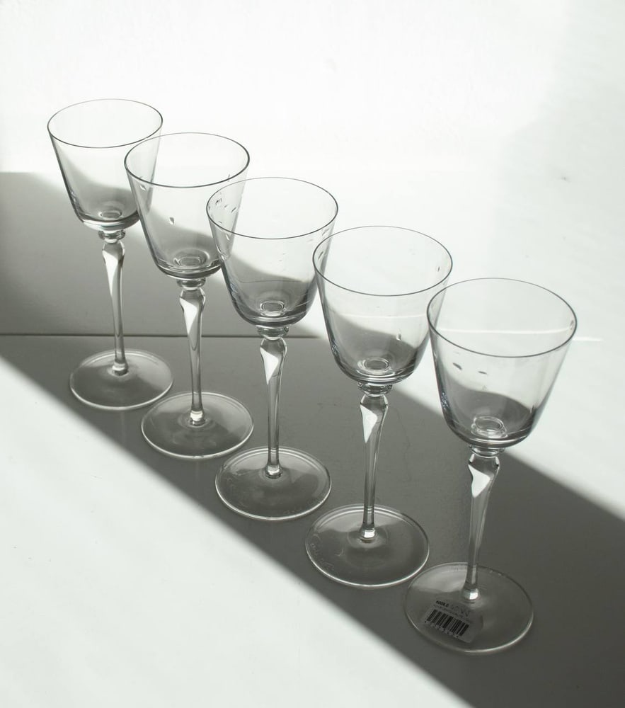 Murano Crystal Glasses by Carlo Moretti, Set of 12 - 10