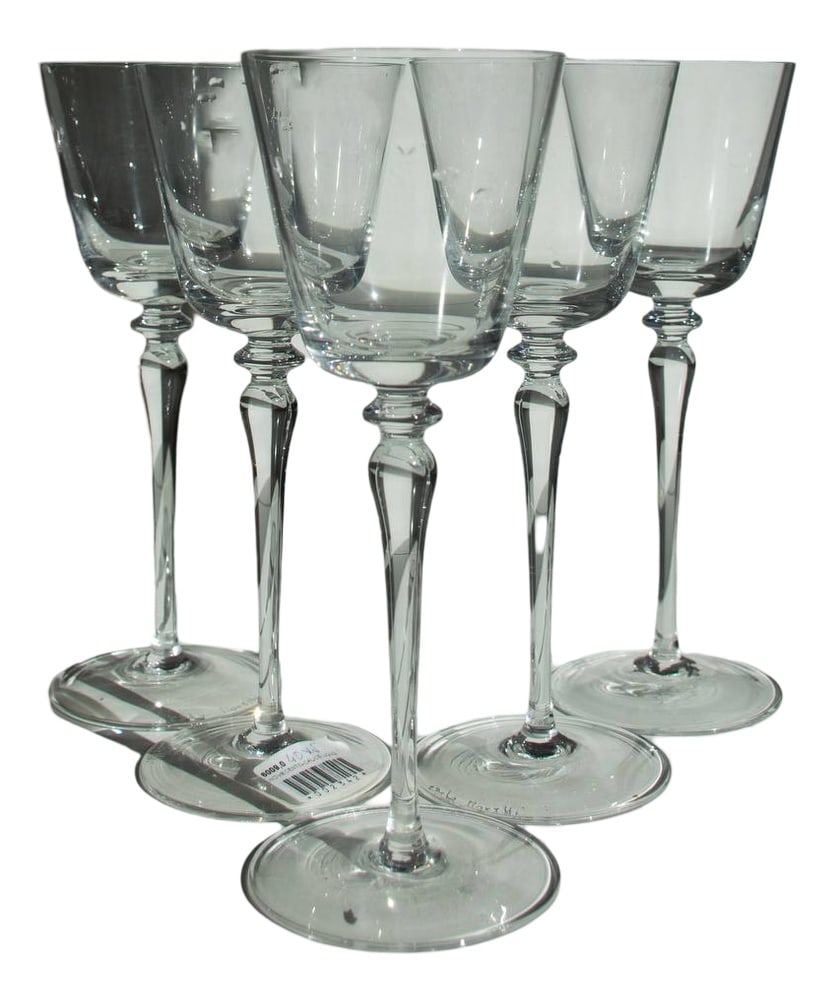 Murano Crystal Glasses by Carlo Moretti, Set of 12: Fabulous set consisting of 4 original glasses by Carlo Moretti. The glass is pure Venetian crystal as only Carlo Moretti could produce. .They are of exquisite workmanship thanks to the talented hand o