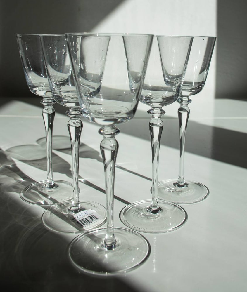 Murano Crystal Glasses by Carlo Moretti, Set of 12 - 7