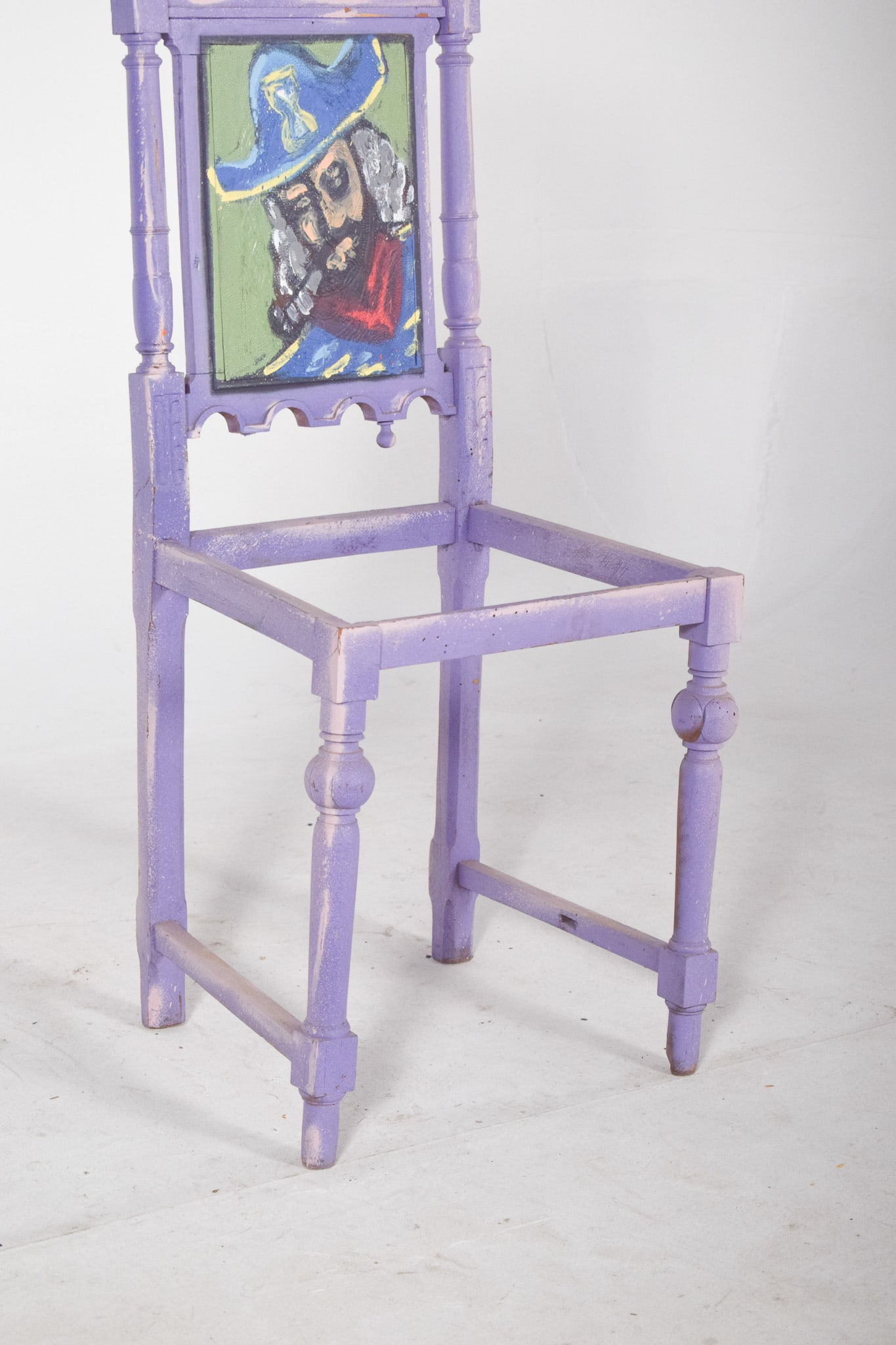 Portuguese Painted Pirate Chair by Francisco Camilo - 4