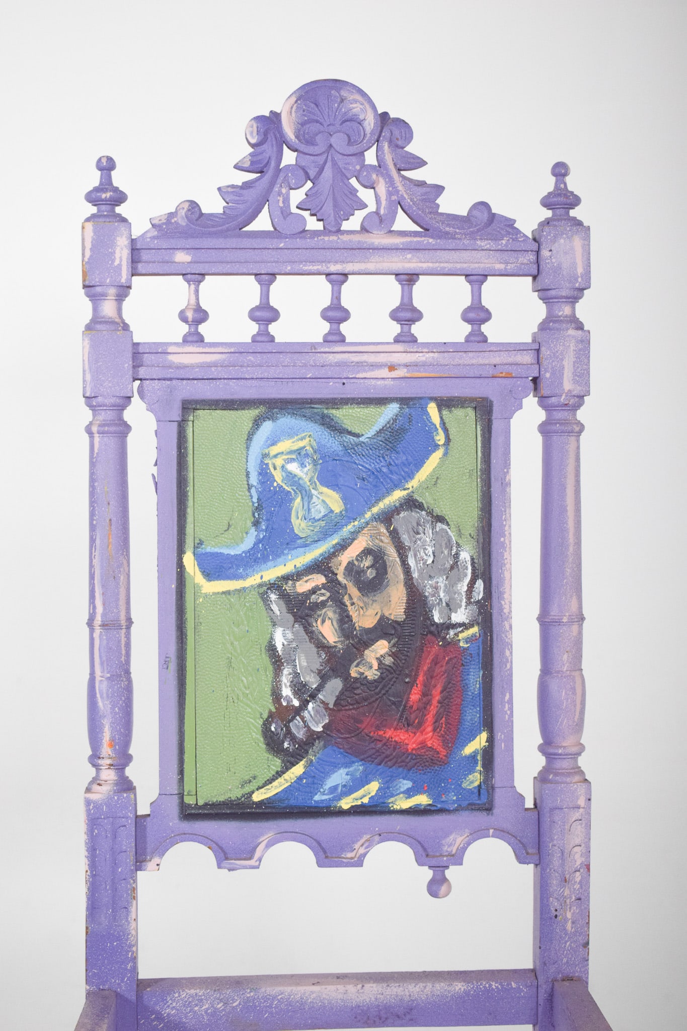 Portuguese Painted Pirate Chair by Francisco Camilo - 5