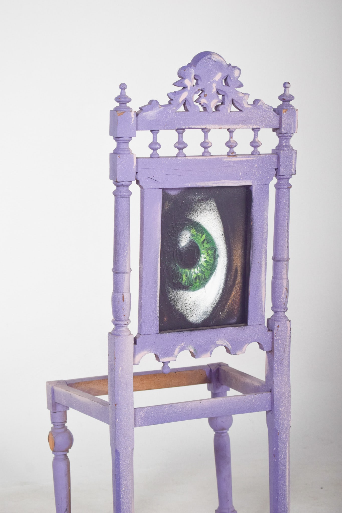 Portuguese Painted Pirate Chair by Francisco Camilo - 7