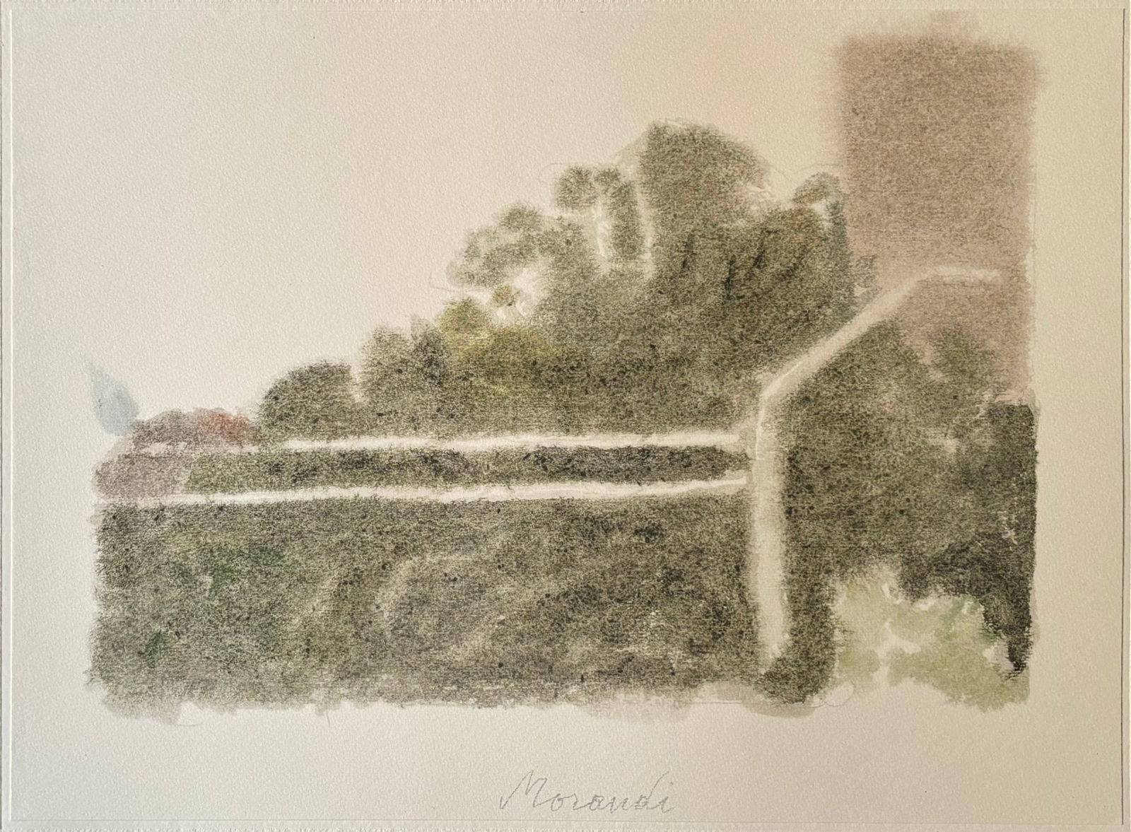 Giorgio Morandi, Landscape, 1973, Lithograph - 3