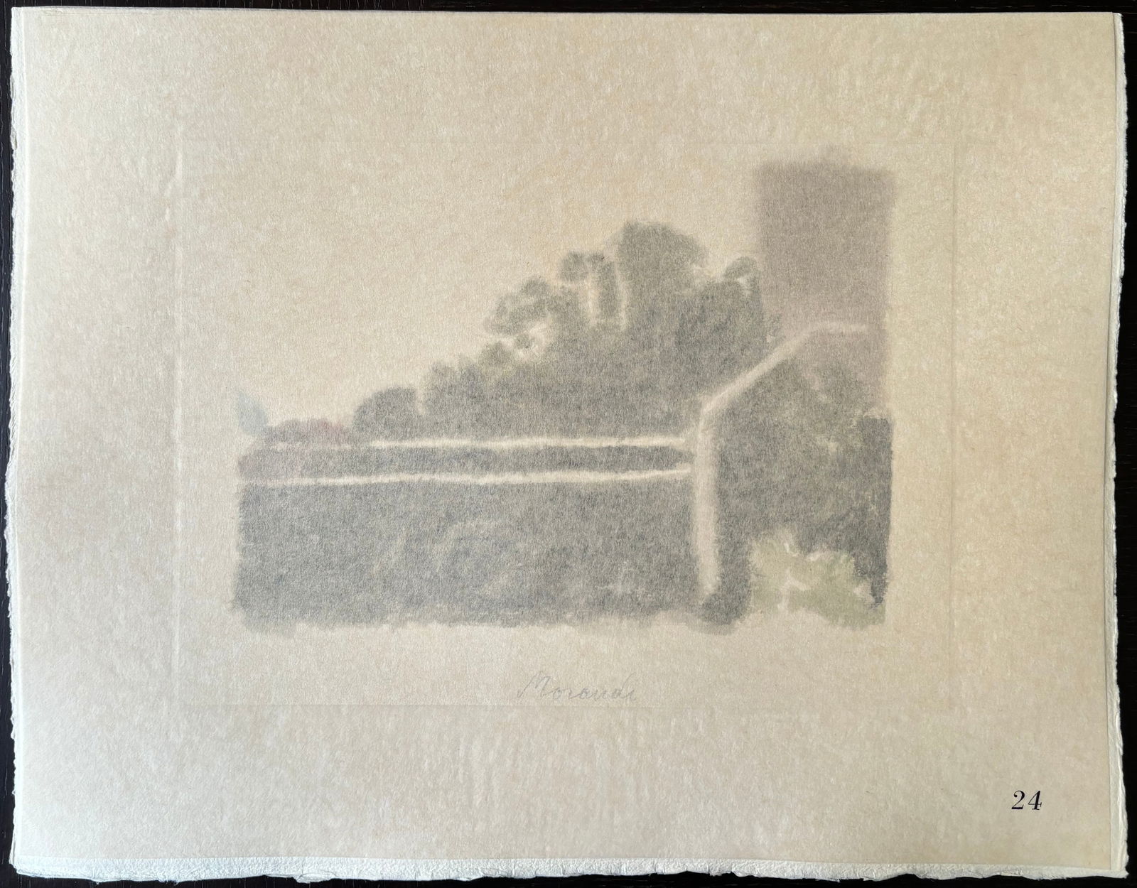 Giorgio Morandi, Landscape, 1973, Lithograph - 4