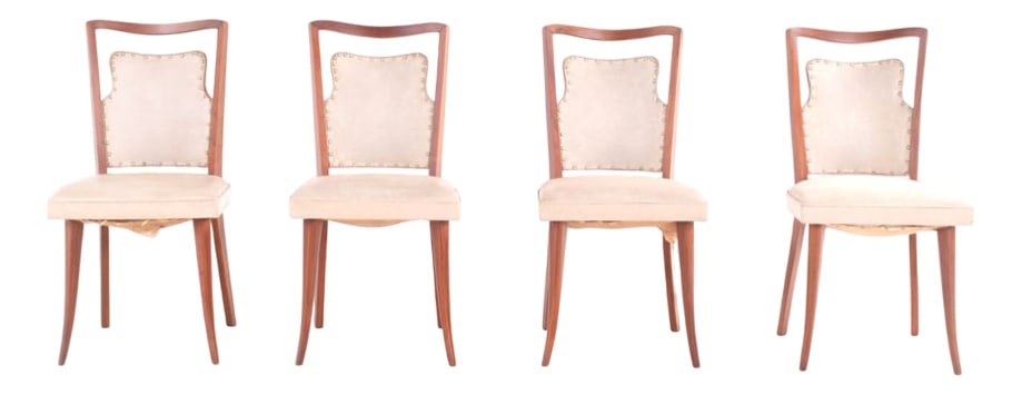 Italian Dining Chairs, 1930s, Set of 4 (1 of 4)