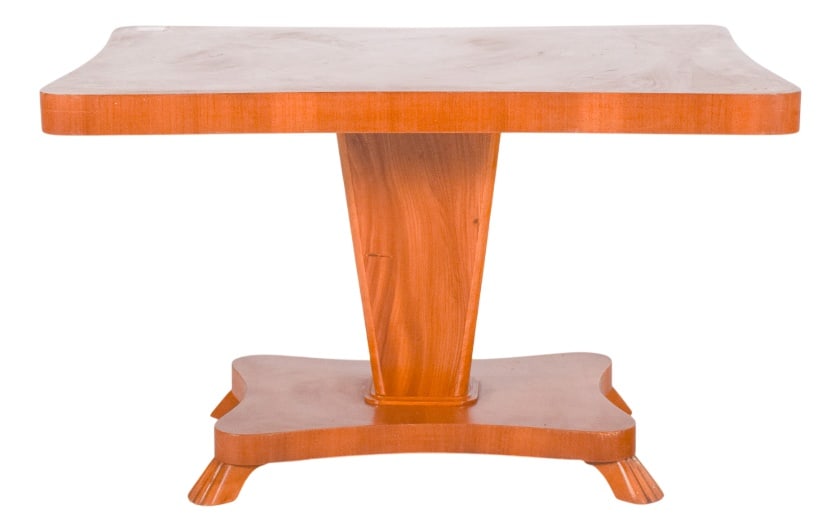 English Dining Table with Central Pedestal, 1920s (1 of 9)