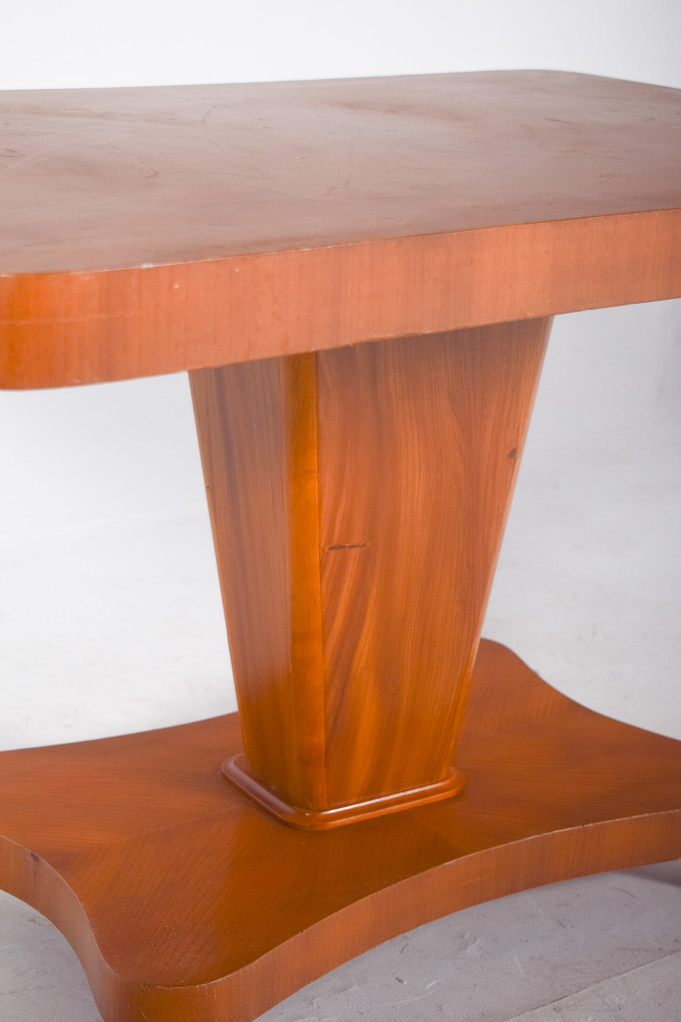 English Dining Table with Central Pedestal, 1920s - 5