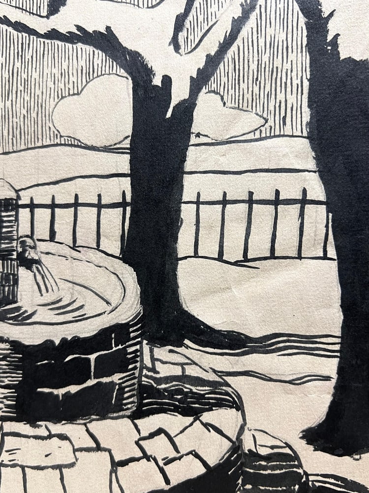 Francine Ledieu, Saint Valery, Winter, 1942, Ink - 5