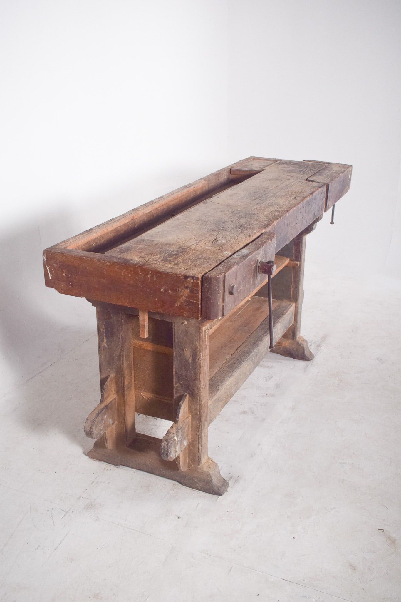 Portuguese Woodworkers Workbench, 1950s - 6