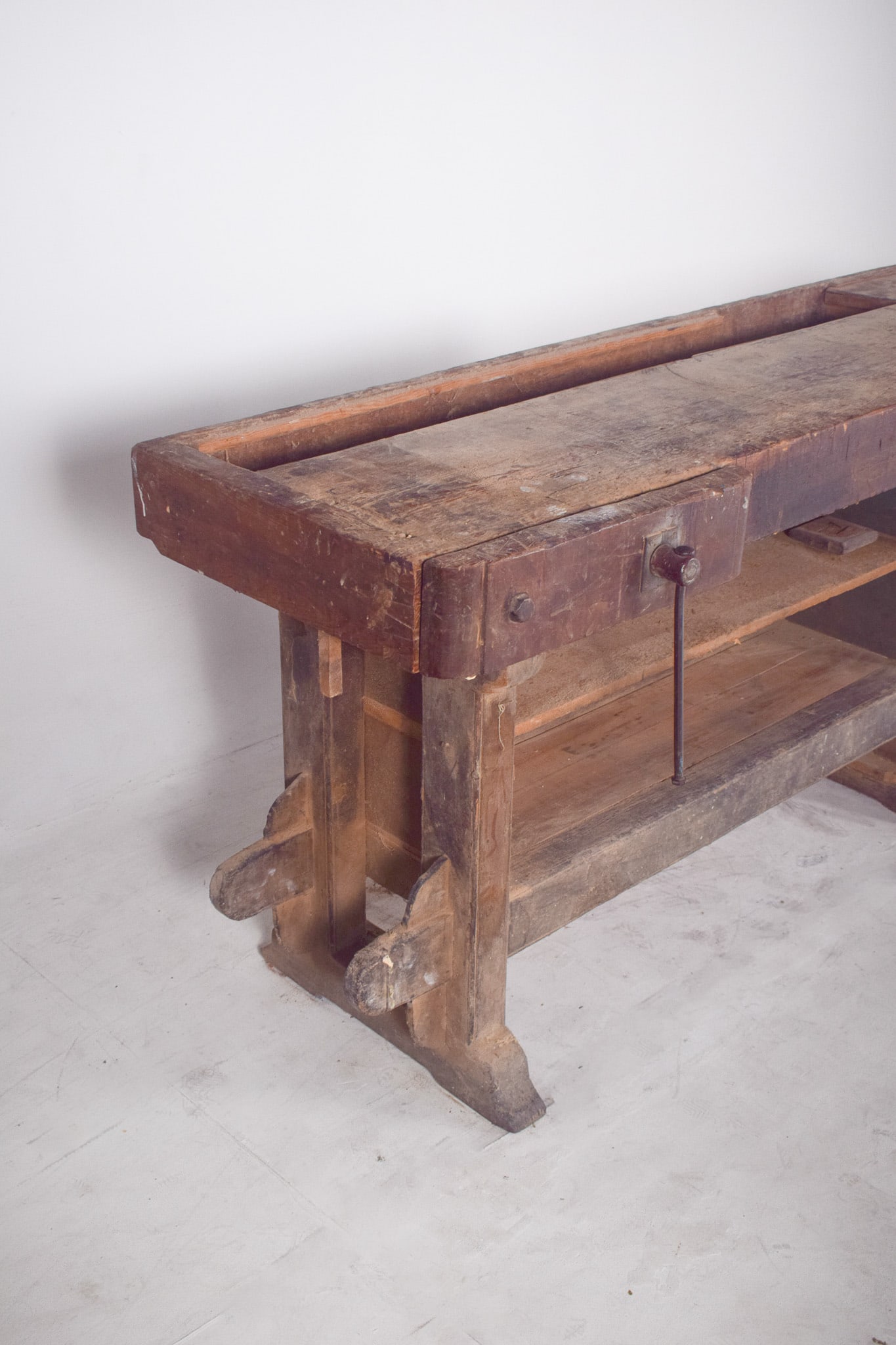 Portuguese Woodworkers Workbench, 1950s - 7