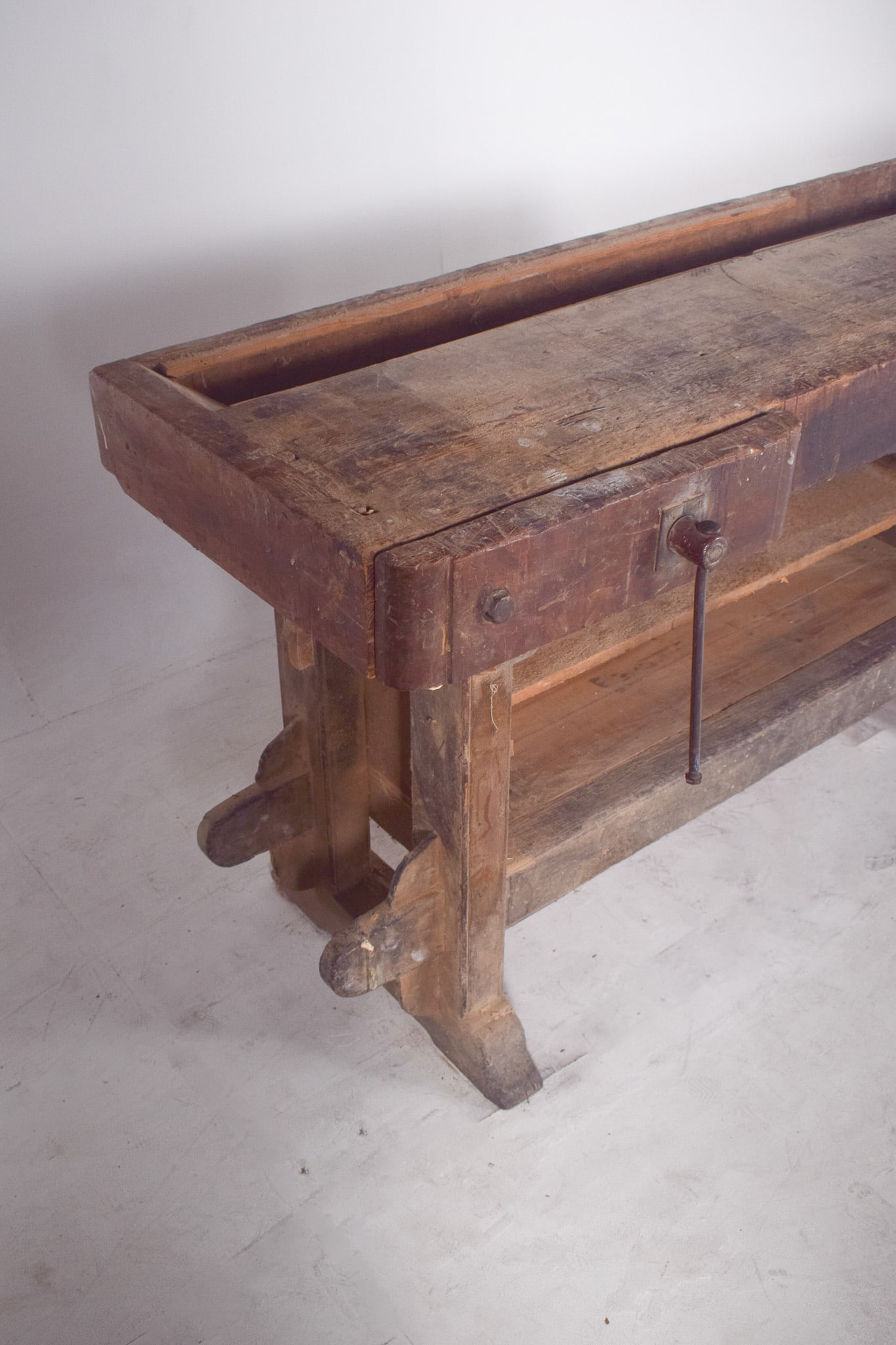 Portuguese Woodworkers Workbench, 1950s - 8