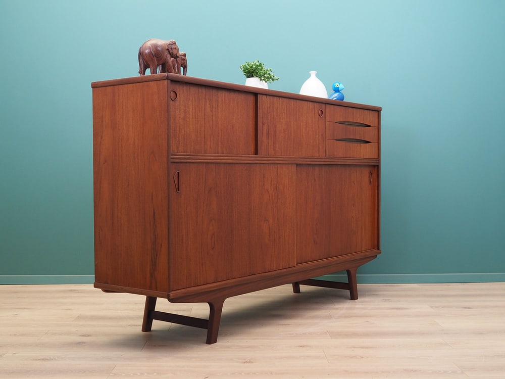 Vintage Danish Teak Highboard, 1960s - 6