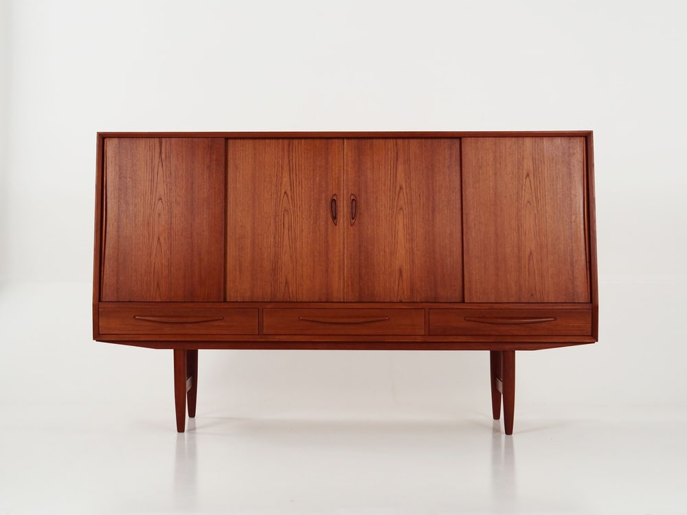 Danish Teak Highboard, 1970s - 2
