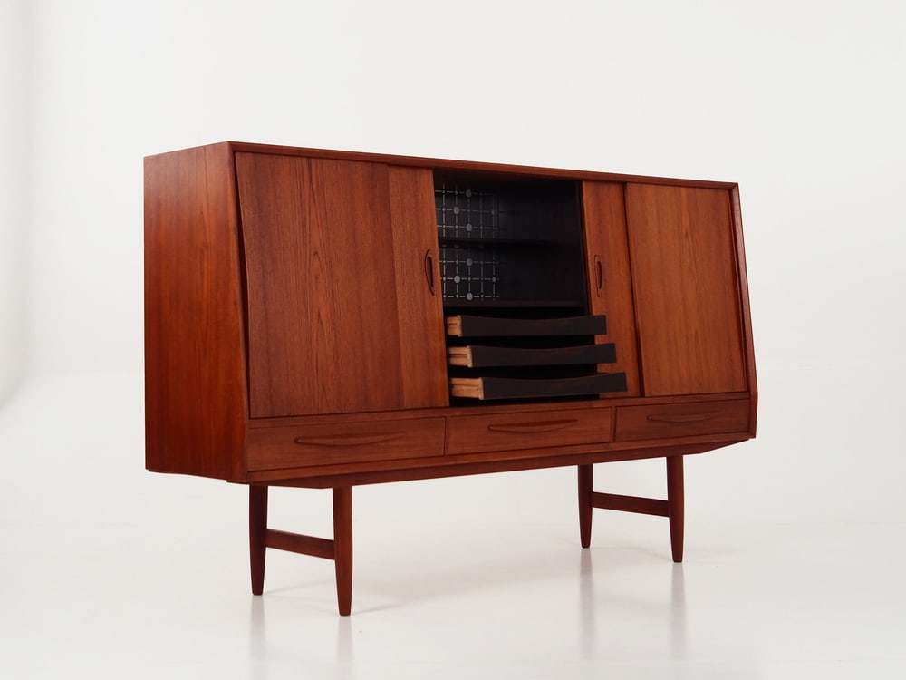 Danish Teak Highboard, 1970s - 5