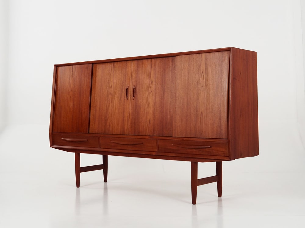 Danish Teak Highboard, 1970s - 6