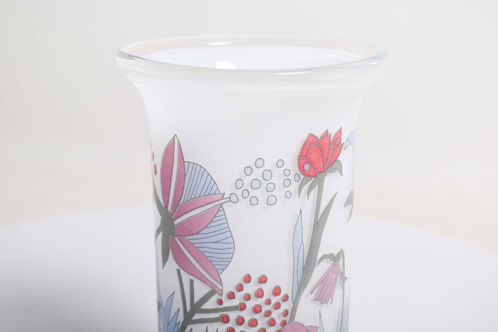 Painted Glass Jars by W. Bauer, Germany, 1930, Set of 2 - 3