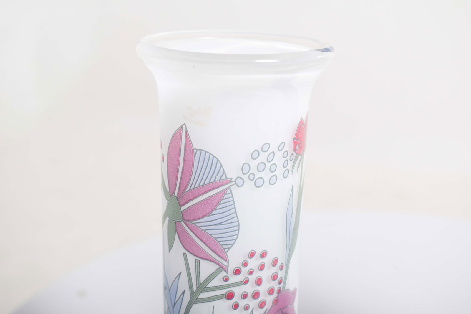 Painted Glass Jars by W. Bauer, Germany, 1930, Set of 2 - 4