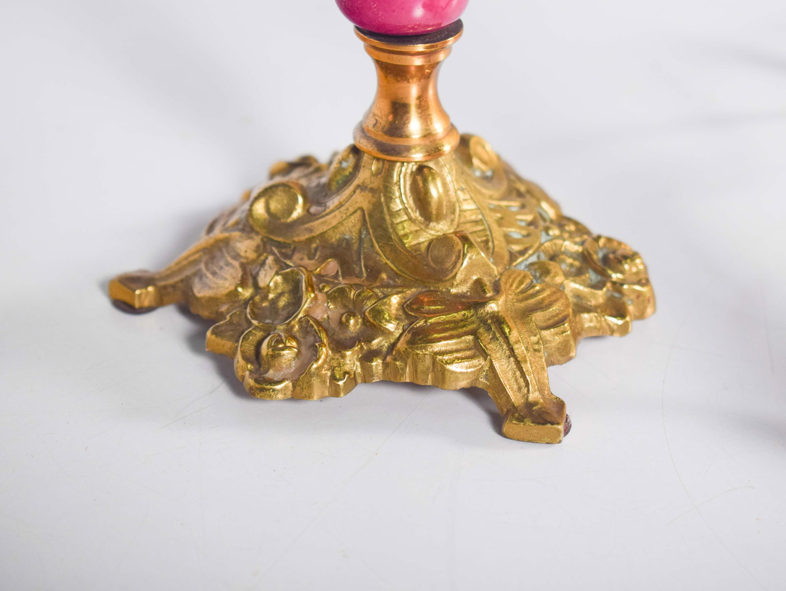 Table Lamp and Candleholders in and Metal, Set of 3 - 5