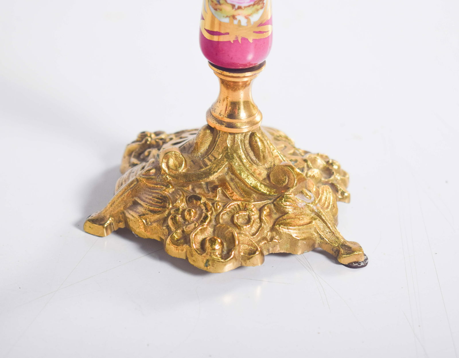 Table Lamp and Candleholders in and Metal, Set of 3 - 9