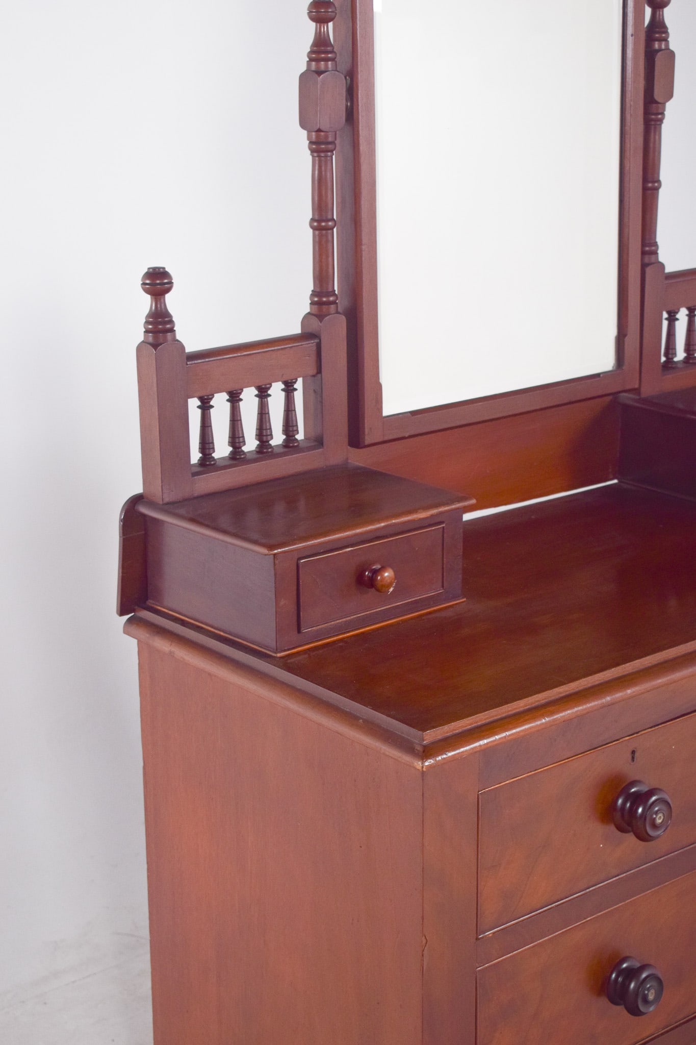 Vintage English Dressing Table with Drawers, 1920s - 3