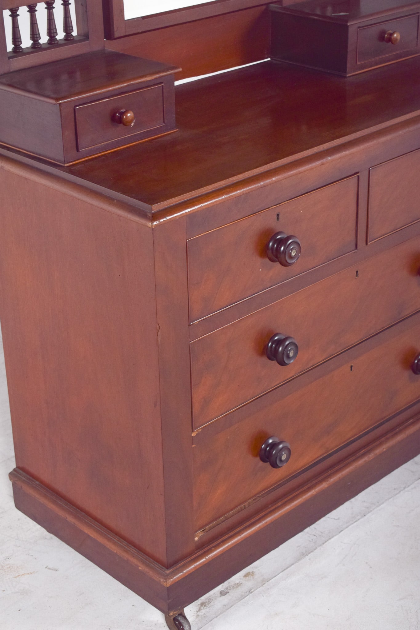 Vintage English Dressing Table with Drawers, 1920s - 6