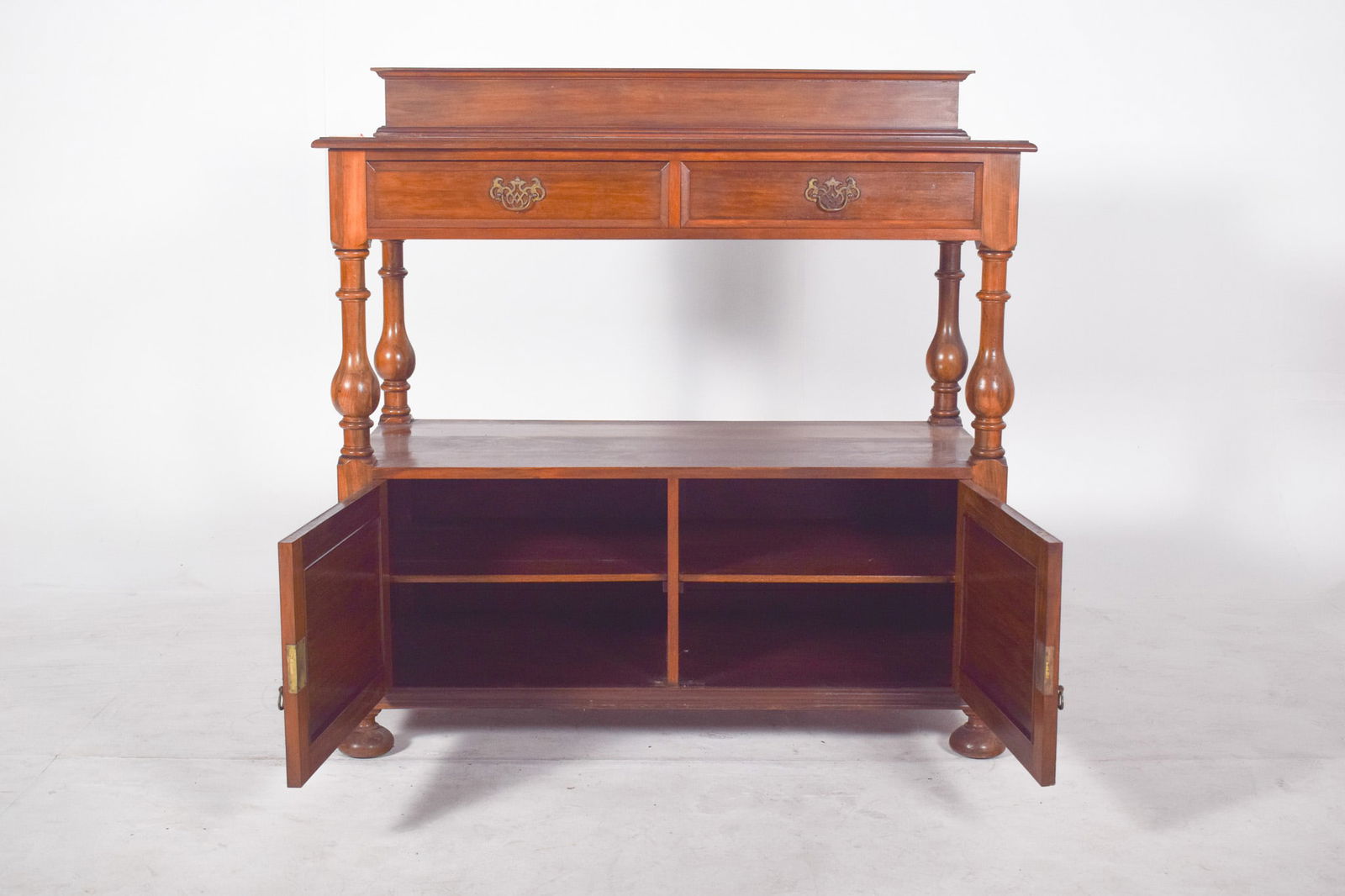 English Dumbwaiter with Tall Back - 2