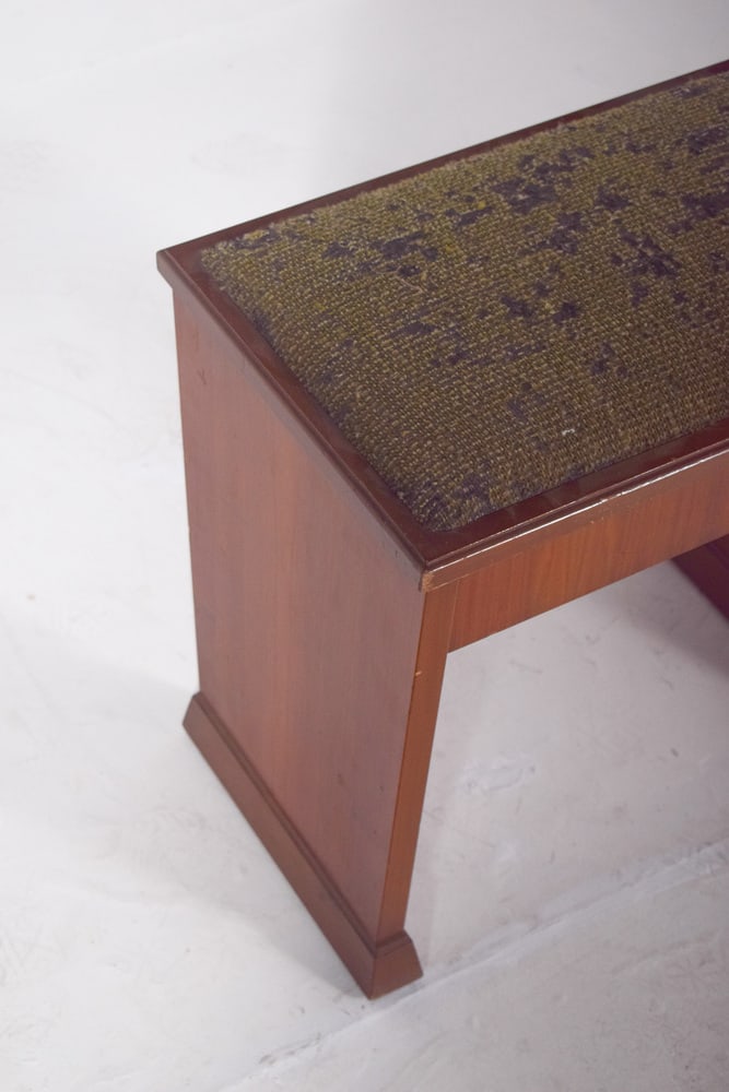 Mid-Century Wooden Piano Bench - 5