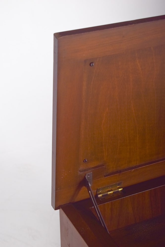 Mid-Century Wooden Piano Bench - 7