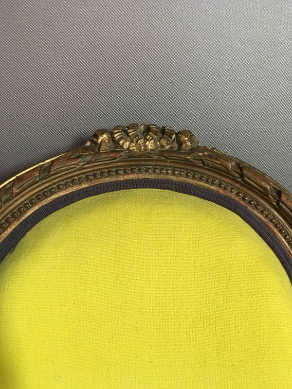 French Provincial Wooden Chairs in Linen, Set of 2 - 7