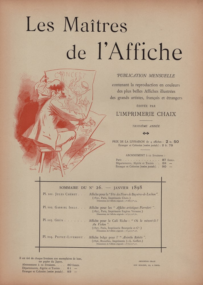 Ibels, Affiches artistiques Pierrefort, Lithograph - 11