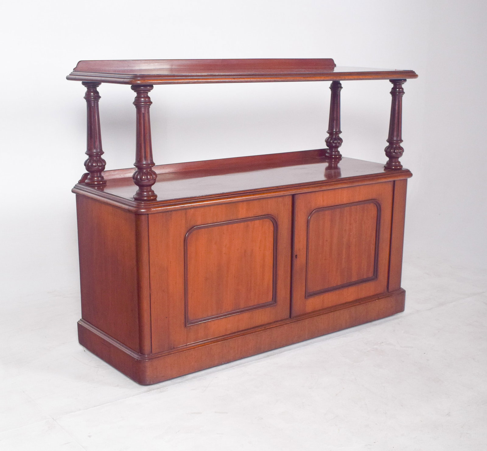 Antique English Dumbwaiter with Turned Columns - 10