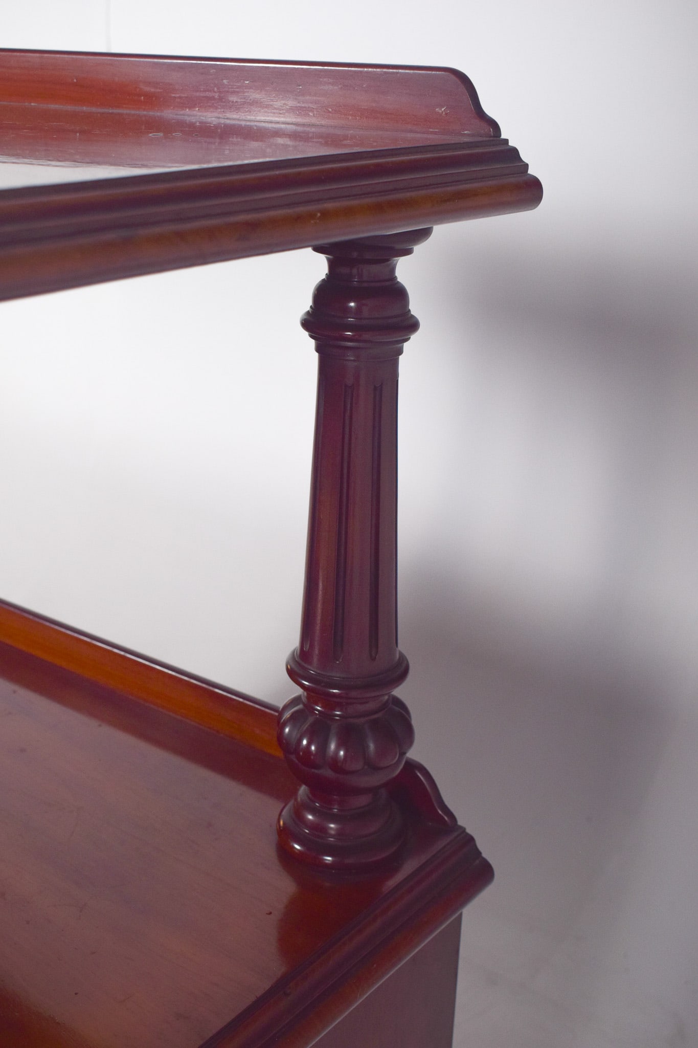 Antique English Dumbwaiter with Turned Columns - 4