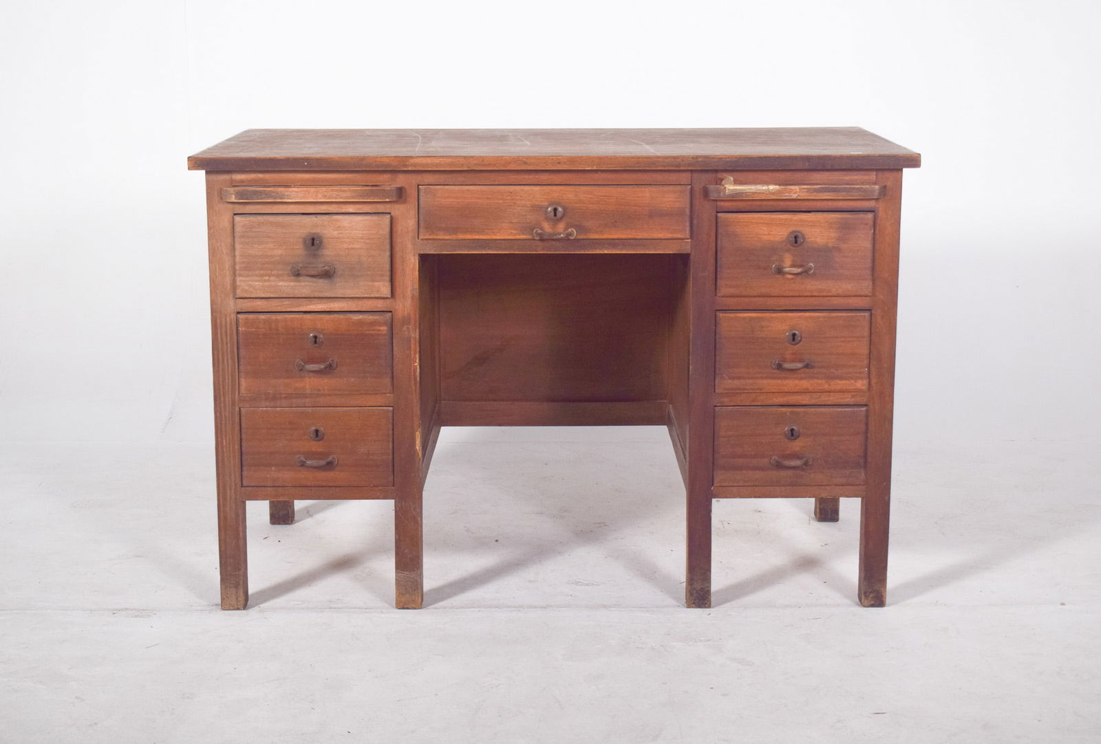 Mid-Century Portuguese Desk in Wood from Olaio, 1950s - 2