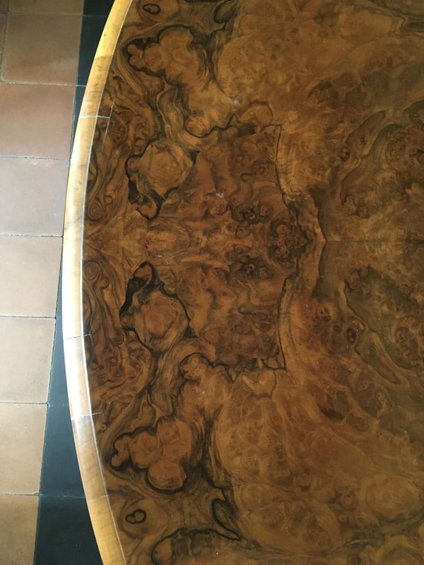 Victoria Walnut Tilt Top Table attributed to Filmer - 11