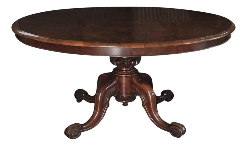 Victoria Walnut Tilt Top Table attributed to Filmer (1 of 20)
