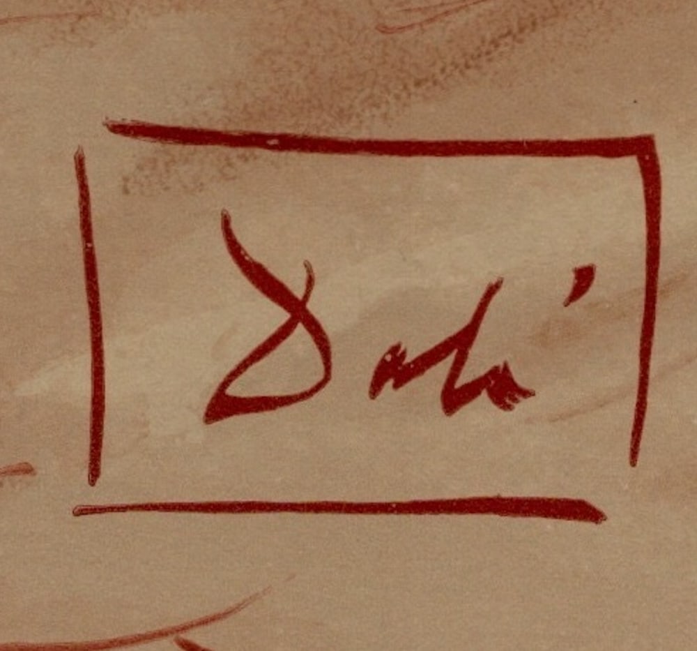 Salvador Dali, Dante's Repentance, 1964, Woodcut - 7