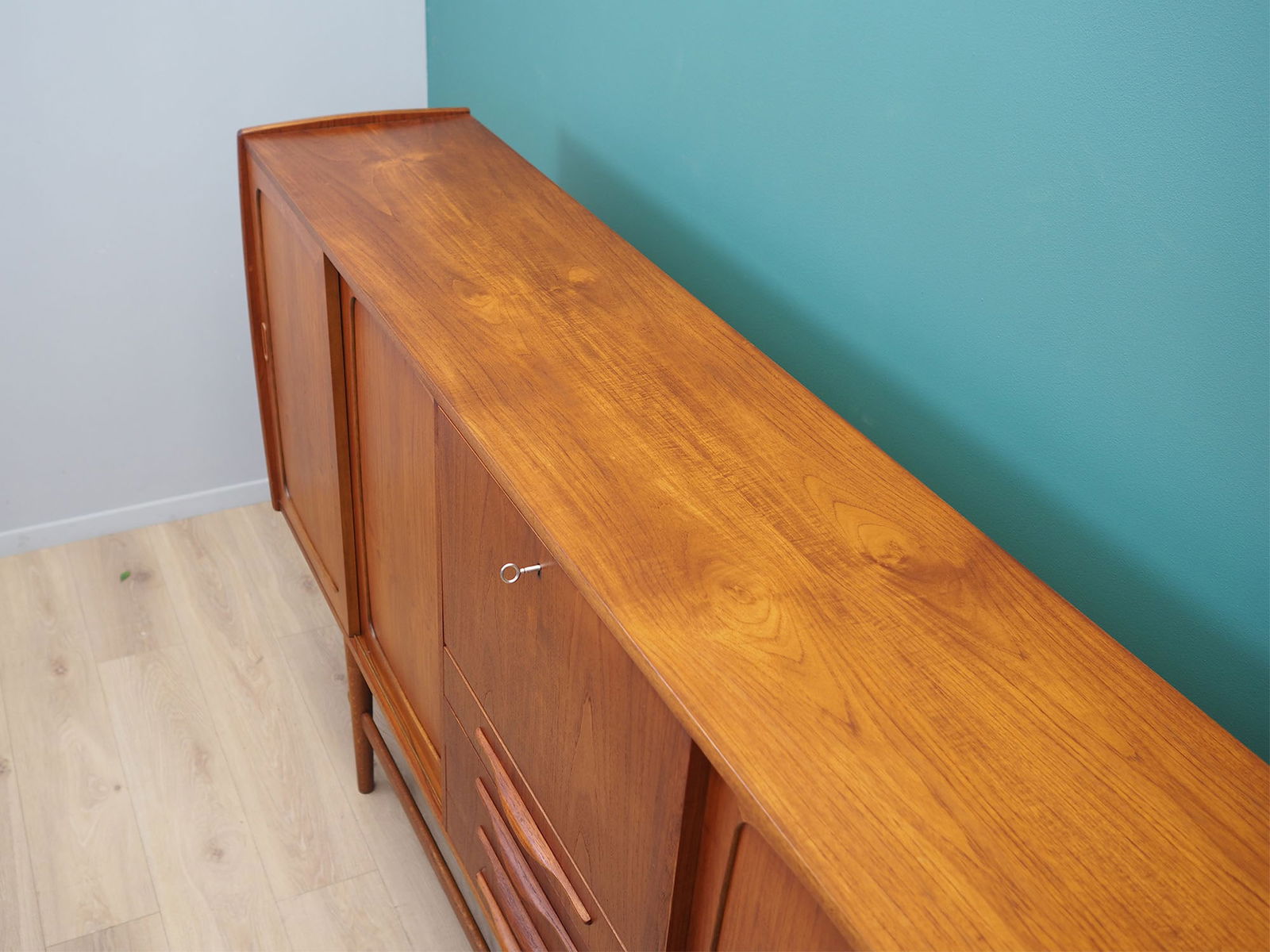 Vintage Danish Teak Highboard, 1960s - 6