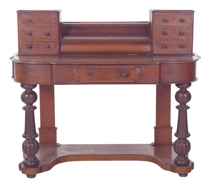Antique English Desk with Carved Feet, 1890s (1 of 13)