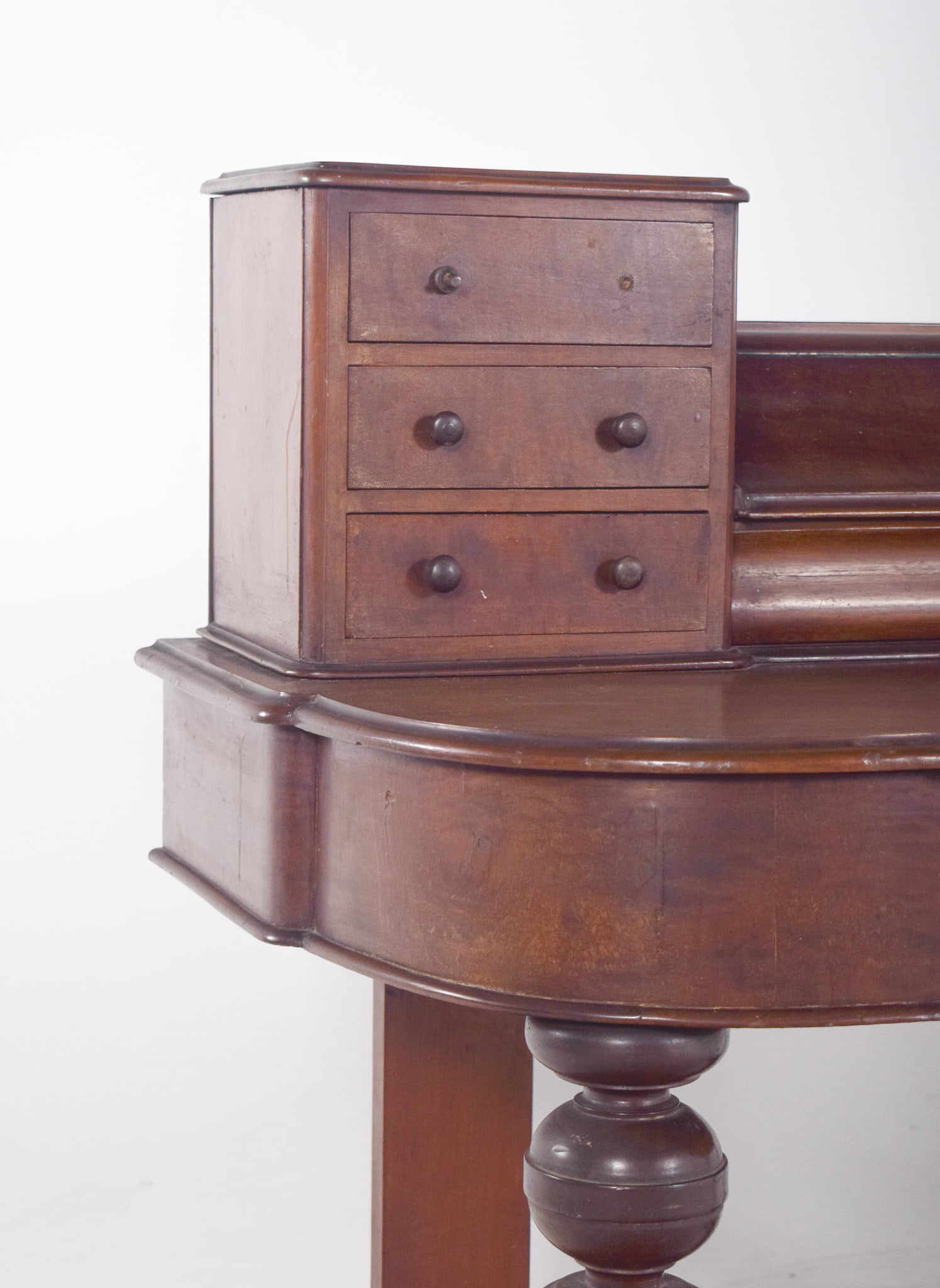 Antique English Desk with Carved Feet, 1890s - 8