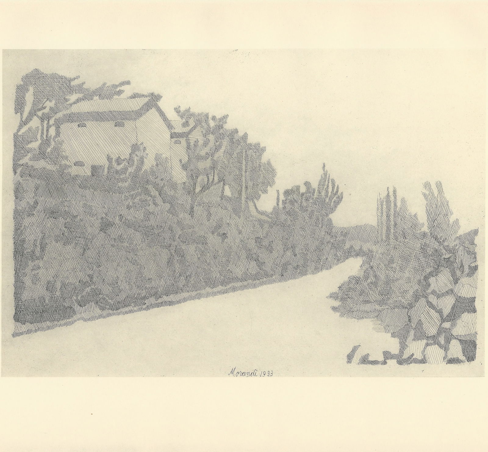 Giorgio Morandi, The White Road, 1933-1957, Lithograph - 2