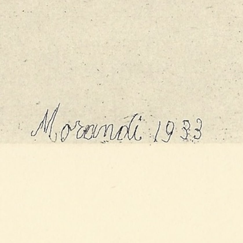 Giorgio Morandi, The White Road, 1933-1957, Lithograph - 4